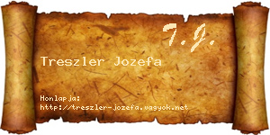 Treszler Jozefa névjegykártya